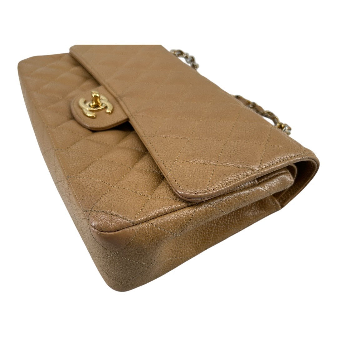 CHANEL Women's Chain Shoulder Bag with Double Flap, Lambskin