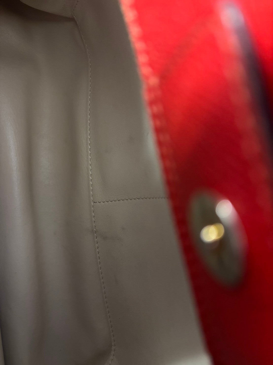 Valextra hand bag leather red