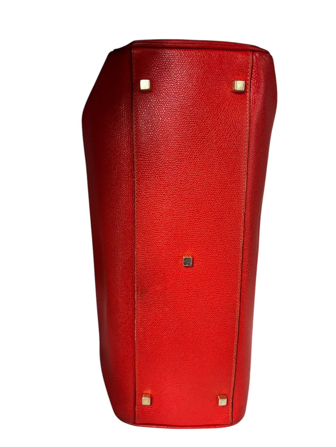 Valextra hand bag leather red