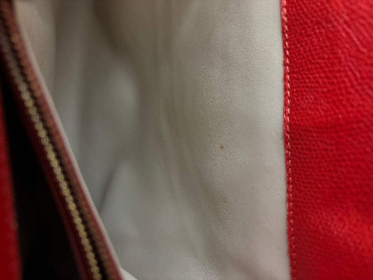 Valextra hand bag leather red