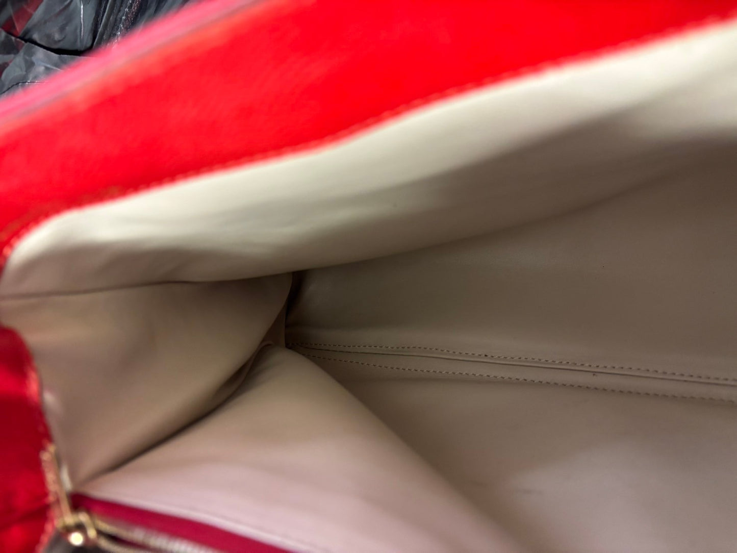Valextra hand bag leather red