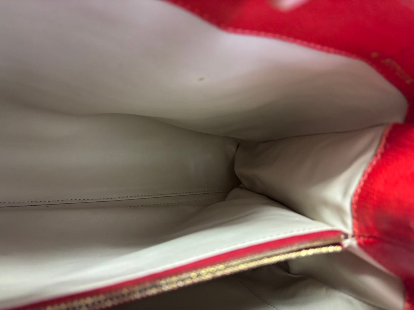Valextra hand bag leather red