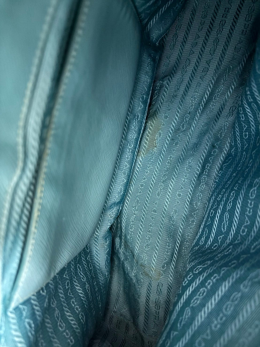 PRADA Galleria Sky Blue Shoulder bags