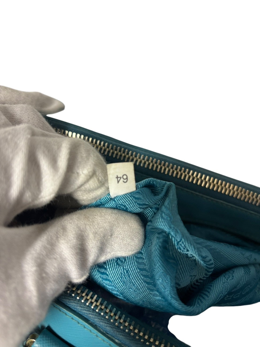 PRADA Galleria Sky Blue Shoulder bags