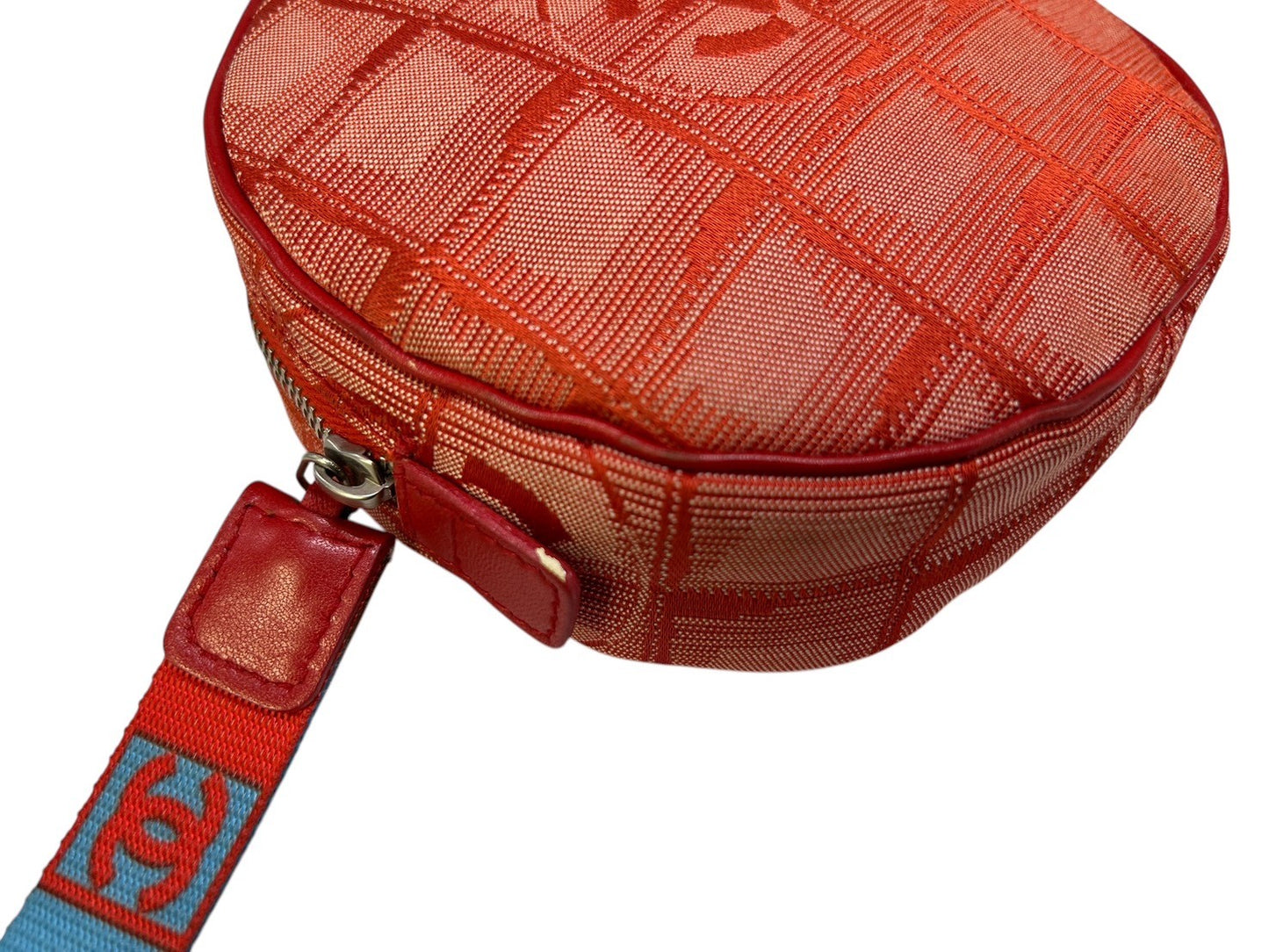 CHANEL Pouch Round red