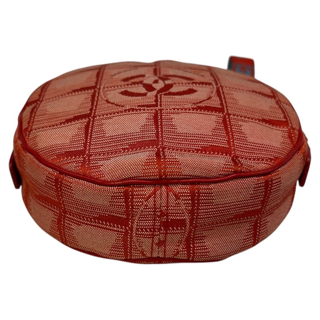 CHANEL Pouch Round red