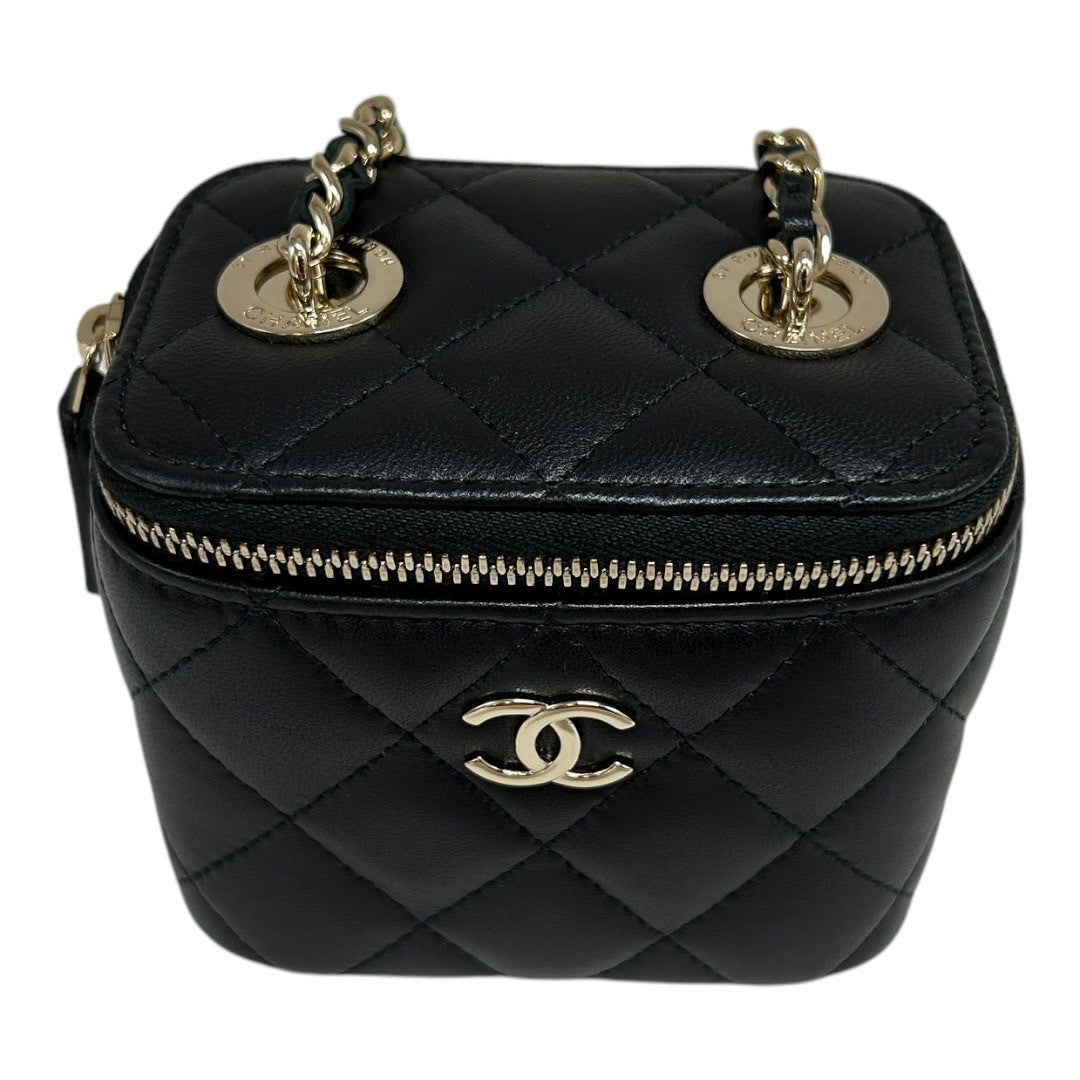 CHANEL shoulder bag Matelassé Vanity Bag Pearl