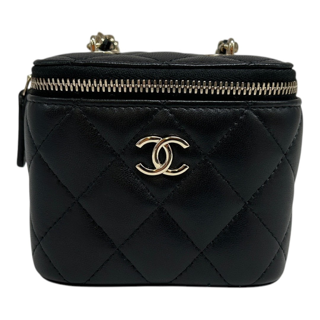 CHANEL shoulder bag Matelassé Vanity Bag Pearl