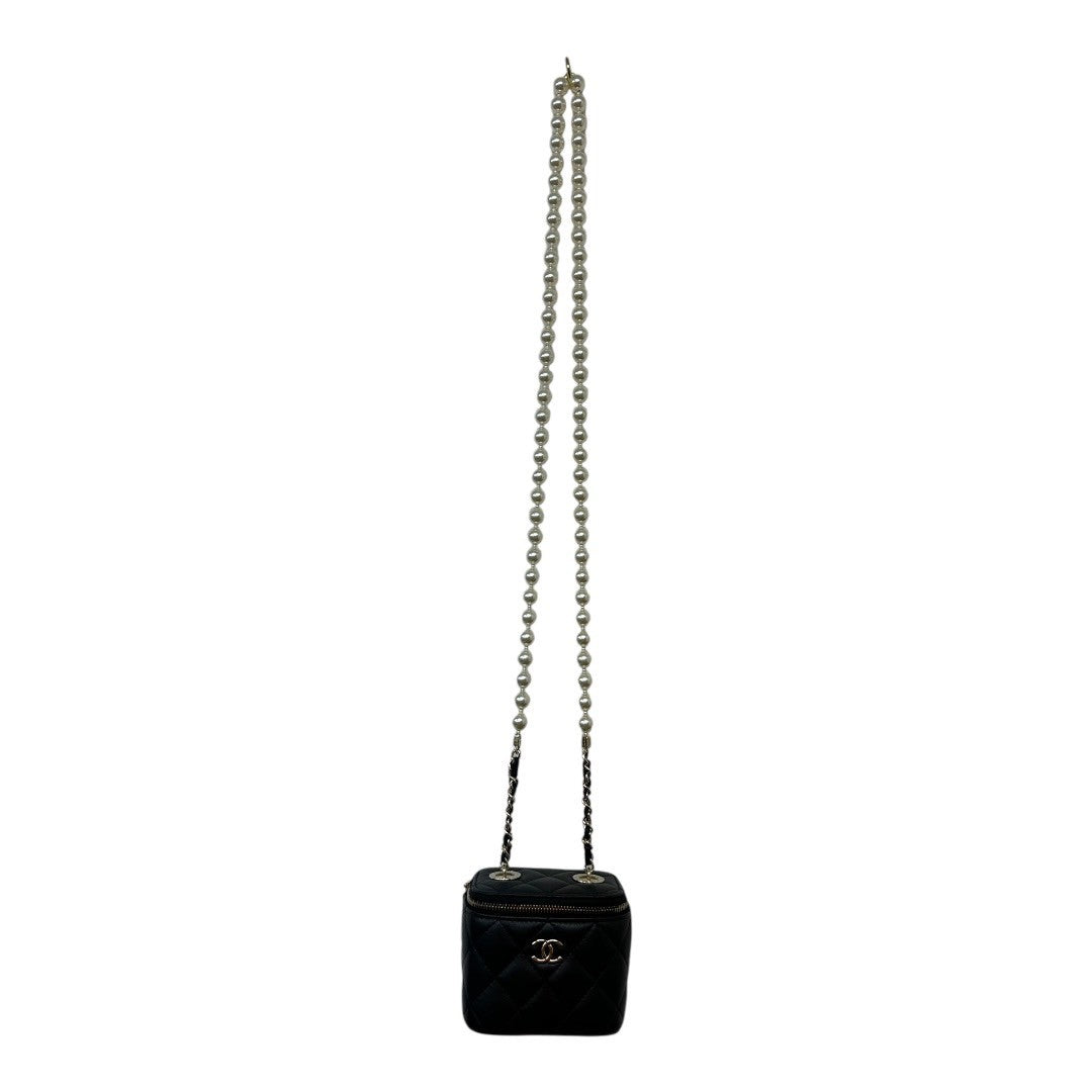 CHANEL shoulder bag Matelassé Vanity Bag Pearl