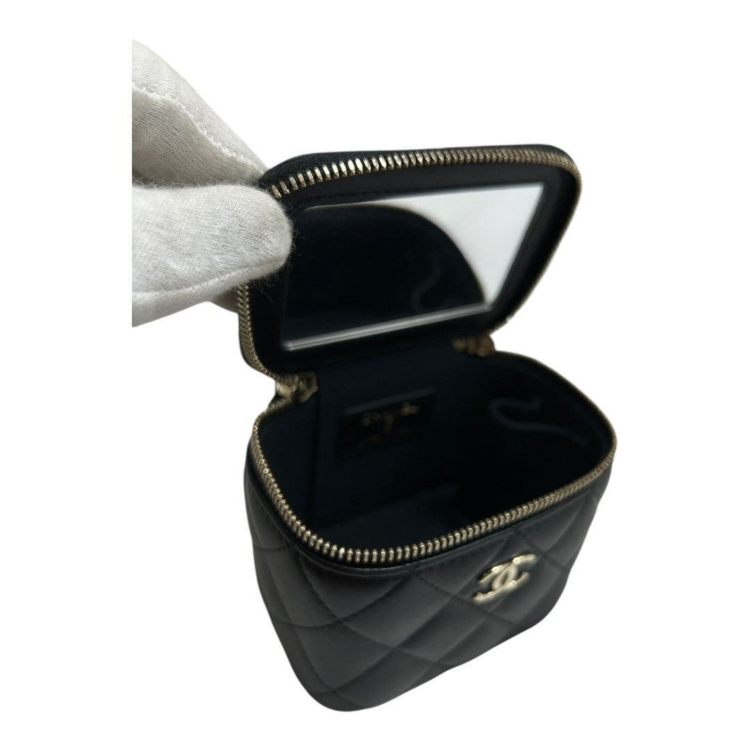 CHANEL shoulder bag Matelassé Vanity Bag Pearl