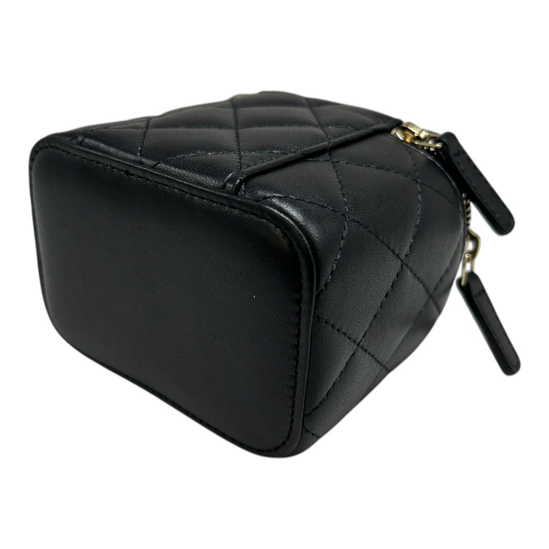CHANEL shoulder bag Matelassé Vanity Bag Pearl