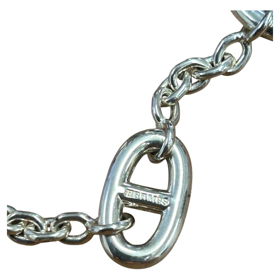 HERMES bracelet Silver Bangles
