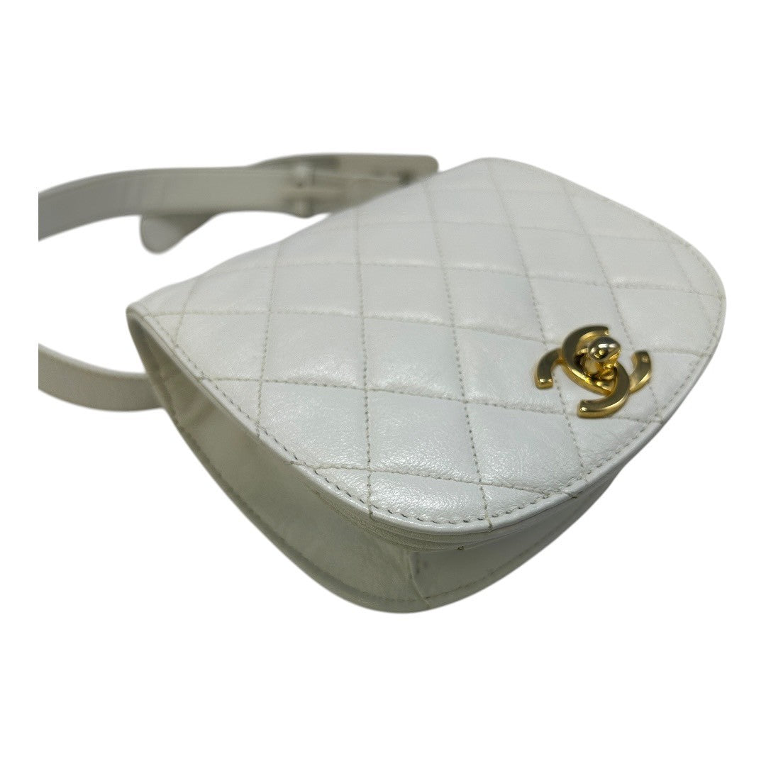 CHANEL Waist Bag white