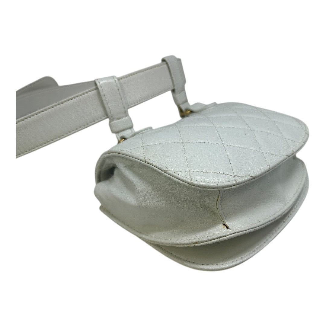 CHANEL Waist Bag white