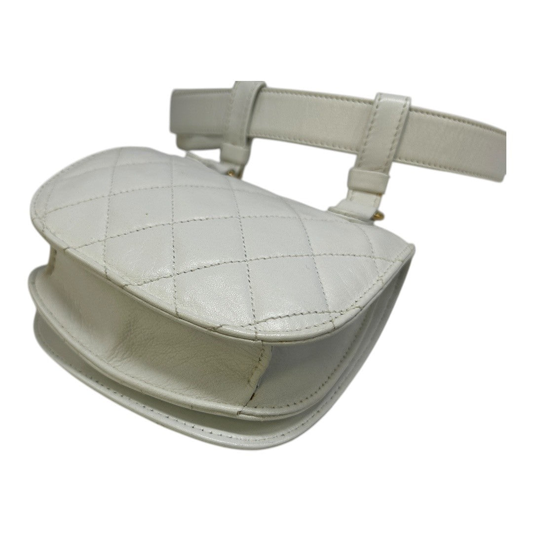 CHANEL Waist Bag white
