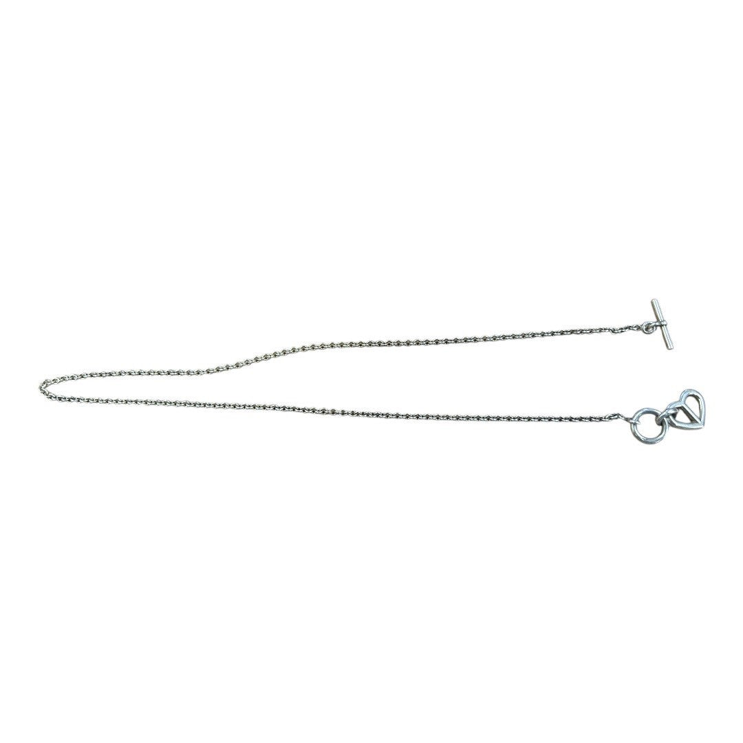 HERMES necklace AG925 Silver Chaine Dunkle