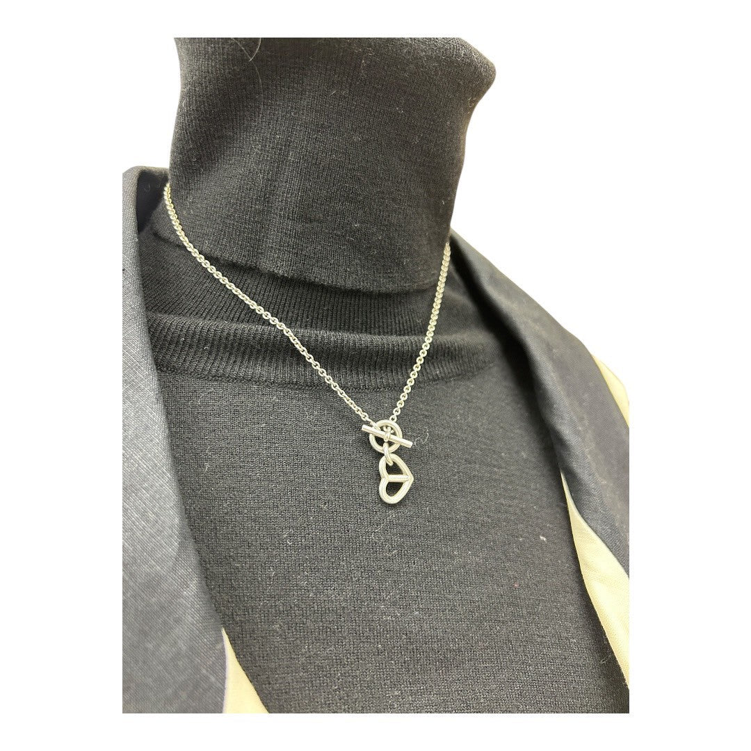 HERMES necklace AG925 Silver Chaine Dunkle