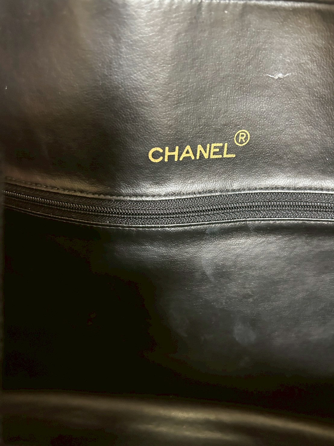 CHANEL Boston bag white