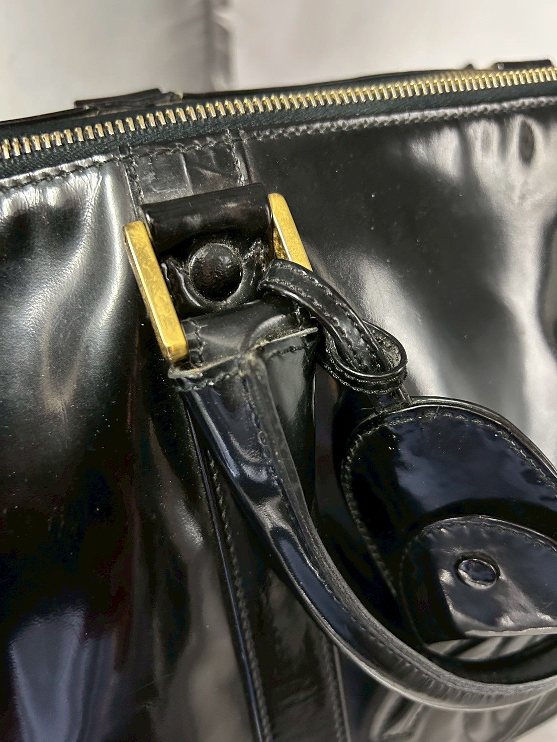 CHANEL enamel bag