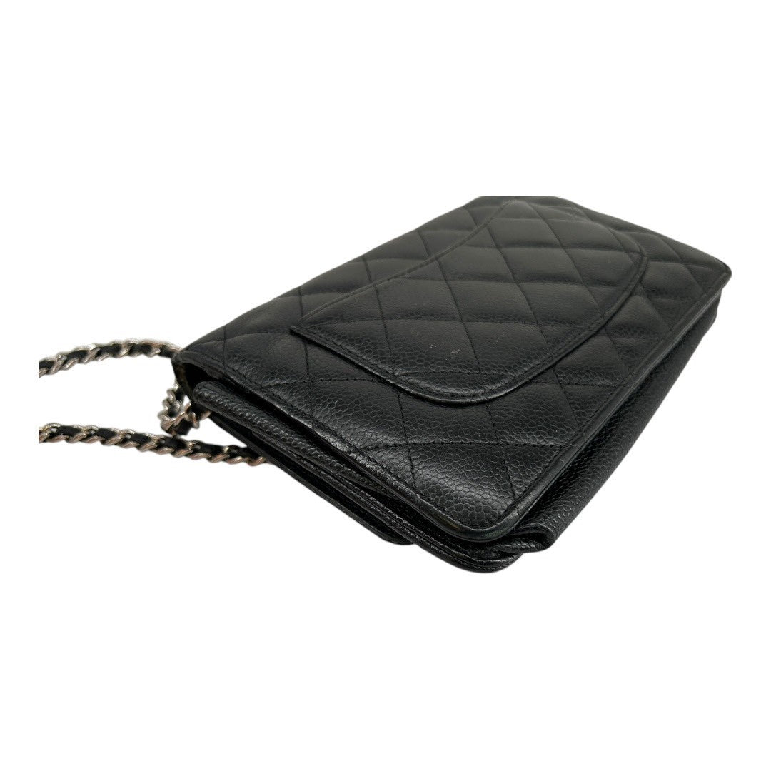 CHANEL Chain Wallet Caviar Skin