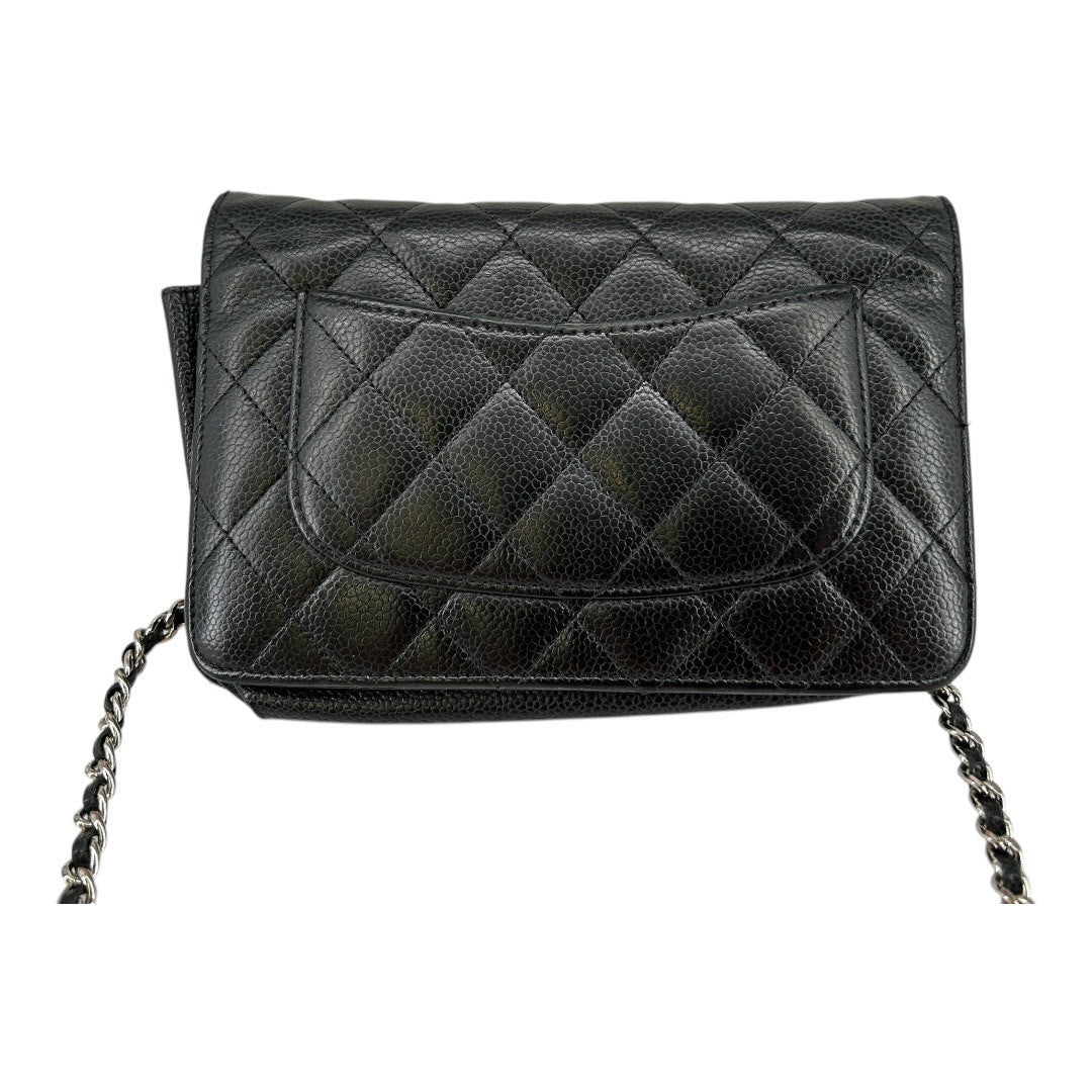 CHANEL Chain Wallet Caviar Skin