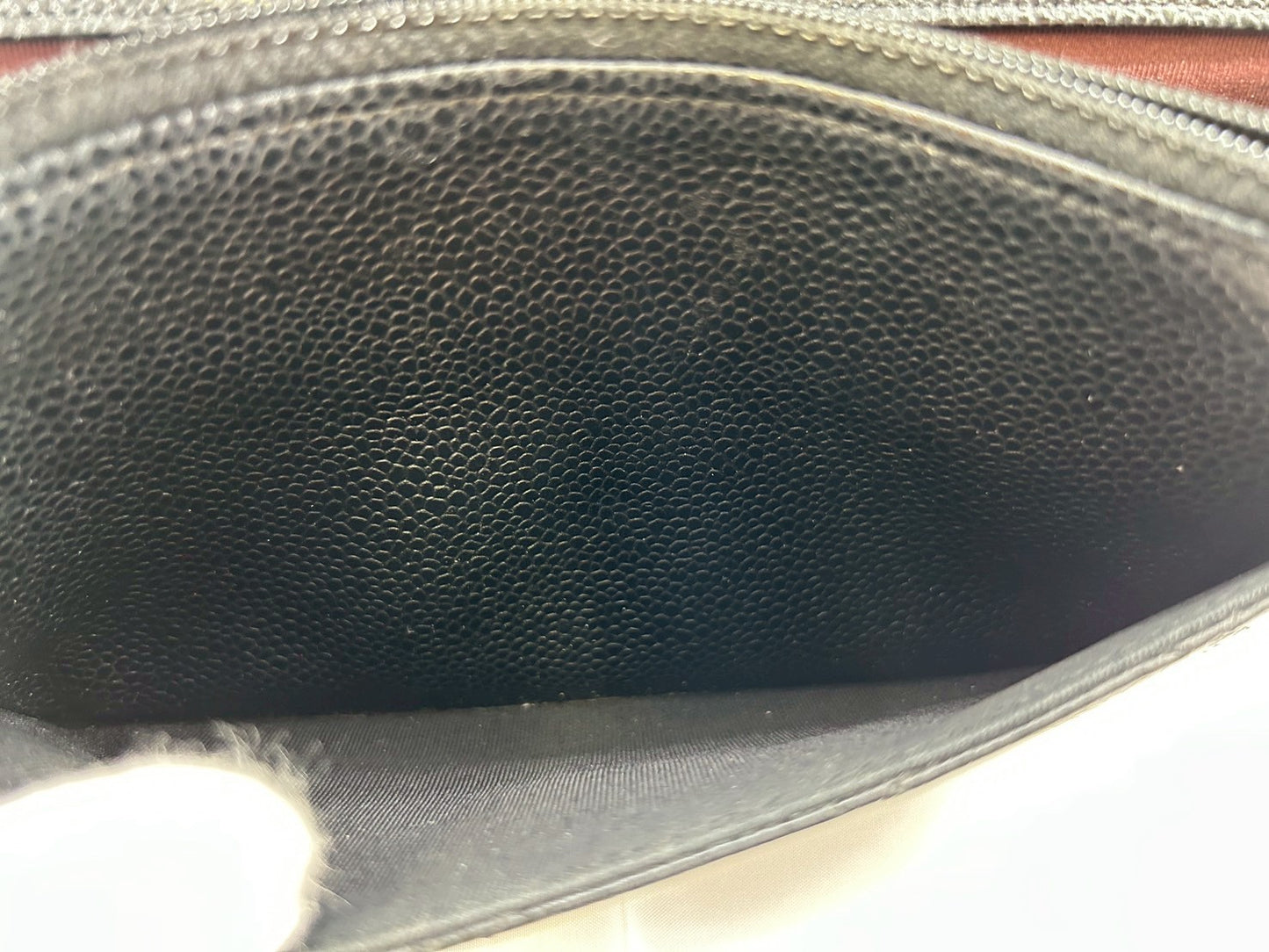 CHANEL Chain Wallet Caviar Skin
