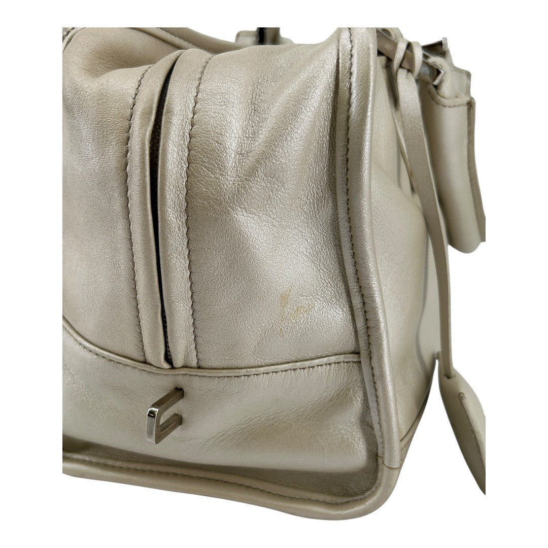 LOEWE Amazona handbag leather white