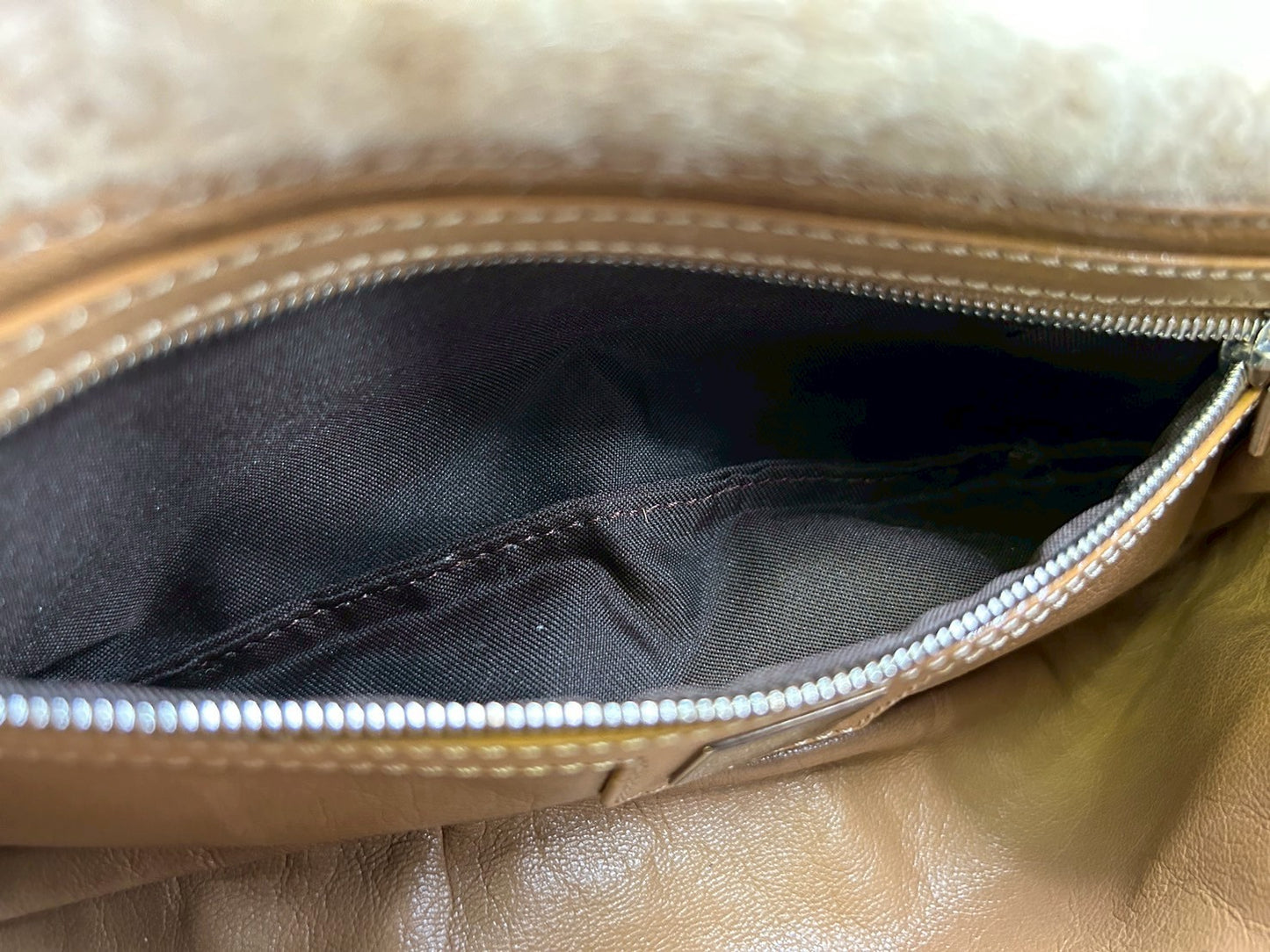 Fendi Women's Mamma Bucket Zucca Wool Handbag