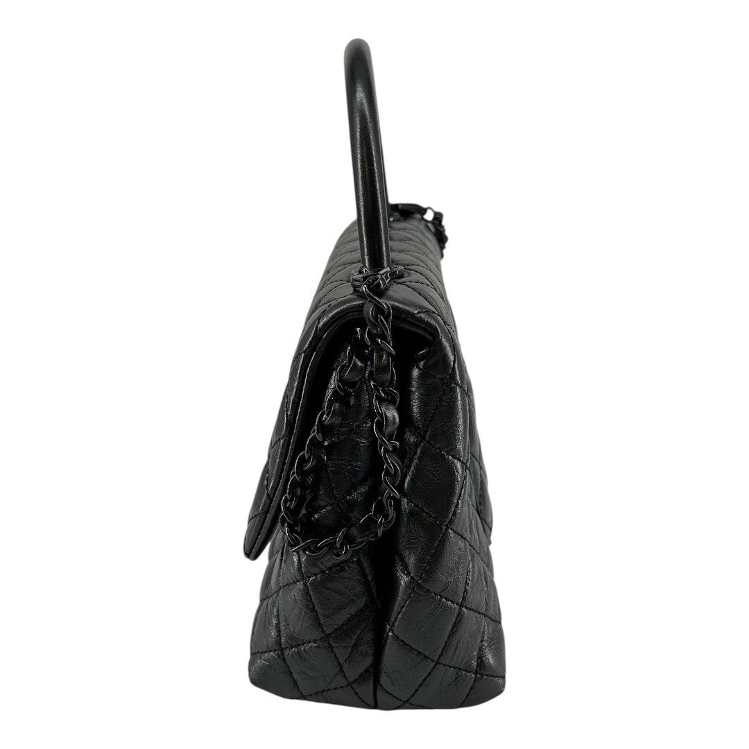 CHANEL Women's Shoulder Bag, Matelasse, Coco Handle