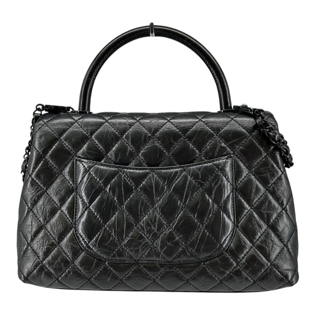 CHANEL Women's Shoulder Bag, Matelasse, Coco Handle