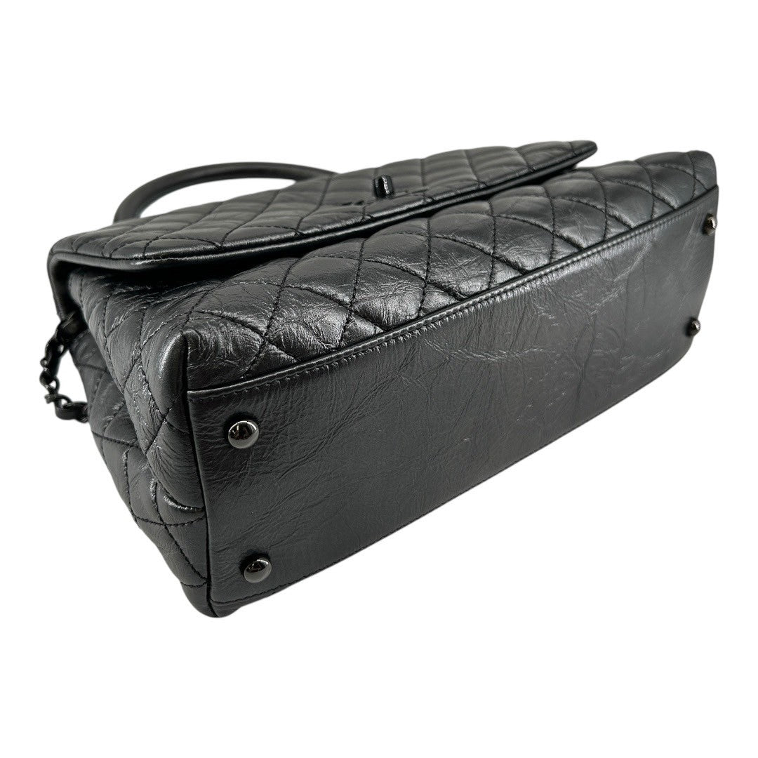 CHANEL Women's Shoulder Bag, Matelasse, Coco Handle