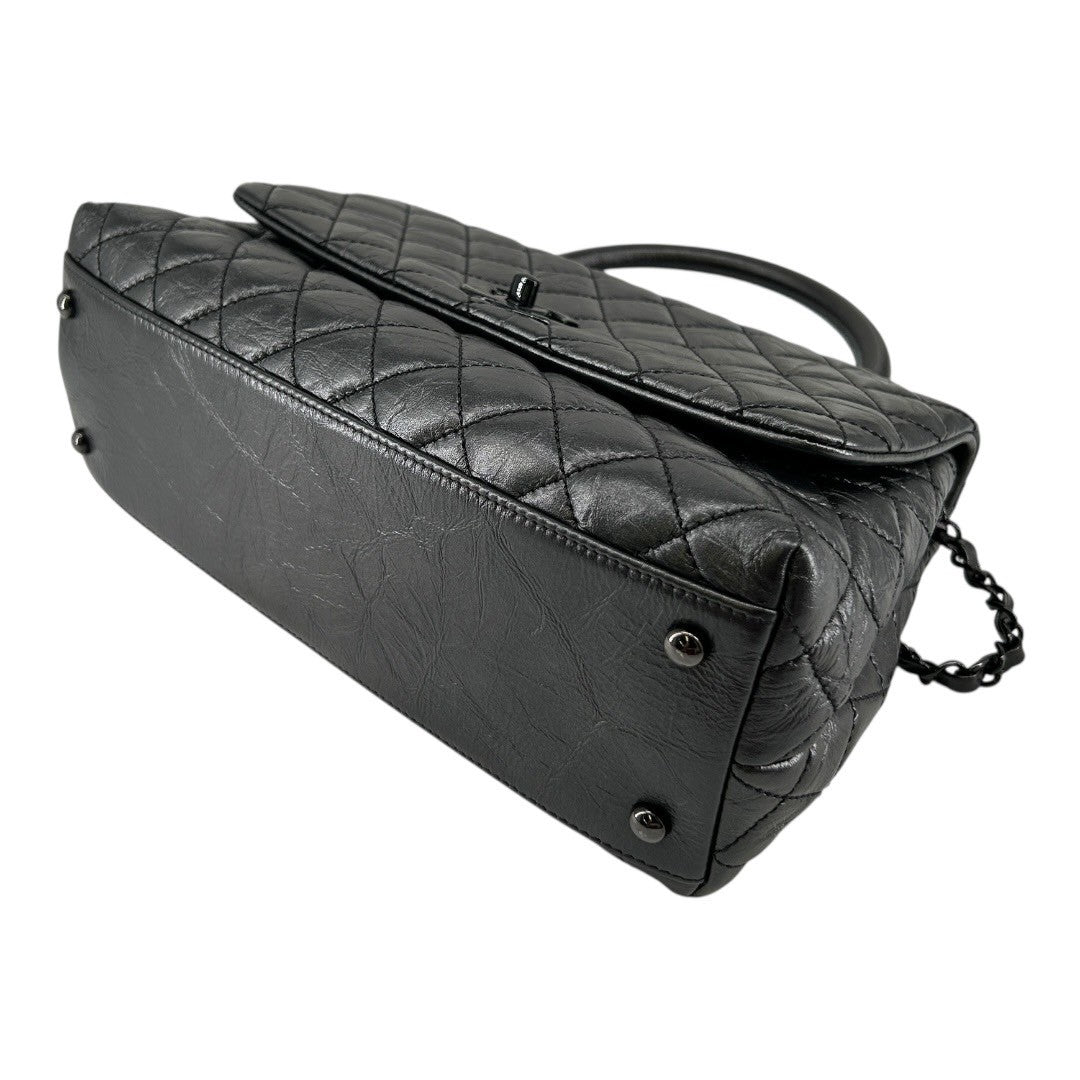 CHANEL Women's Shoulder Bag, Matelasse, Coco Handle