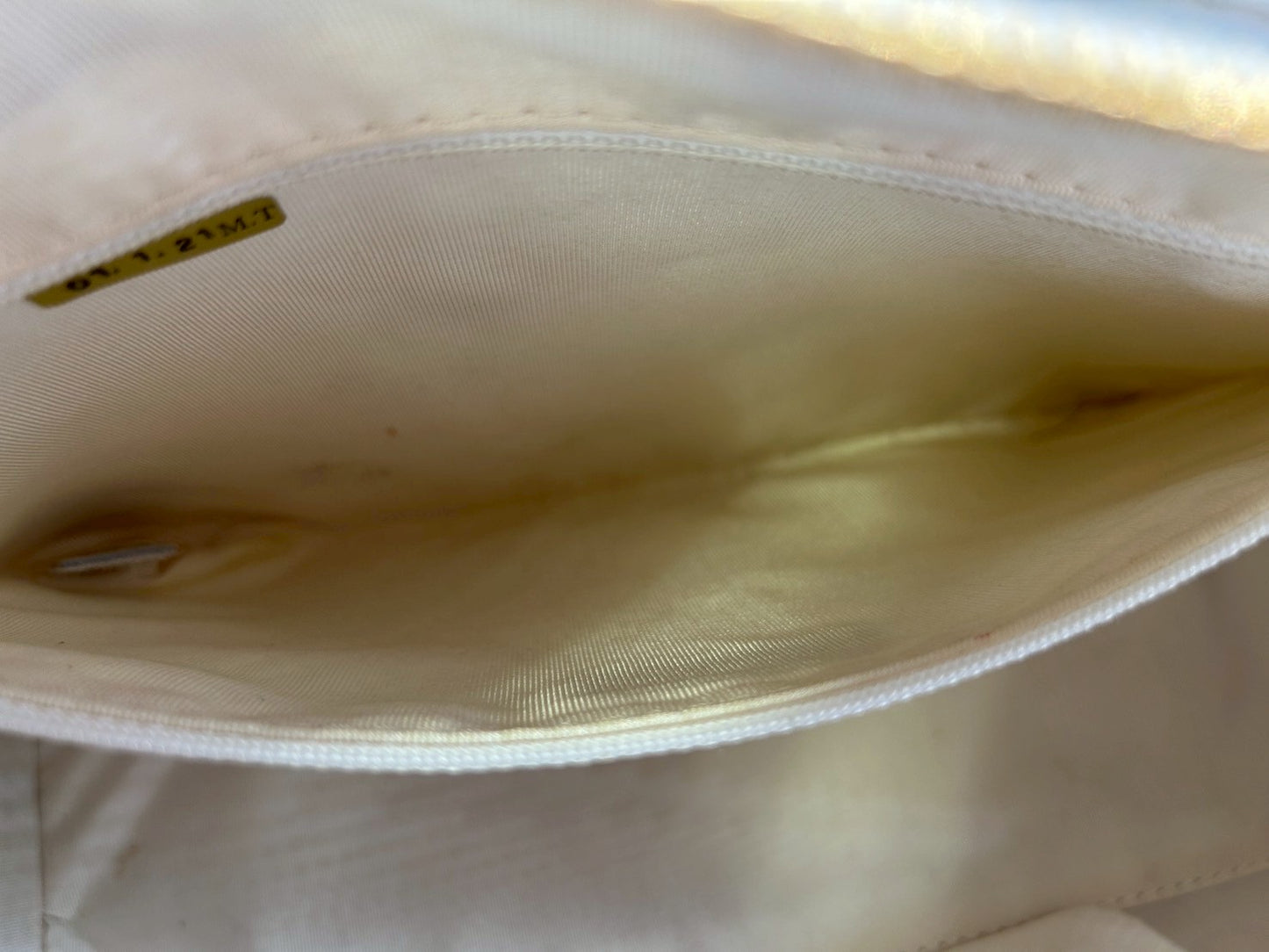 CHANEL Handbag Wild Stitch Tote White