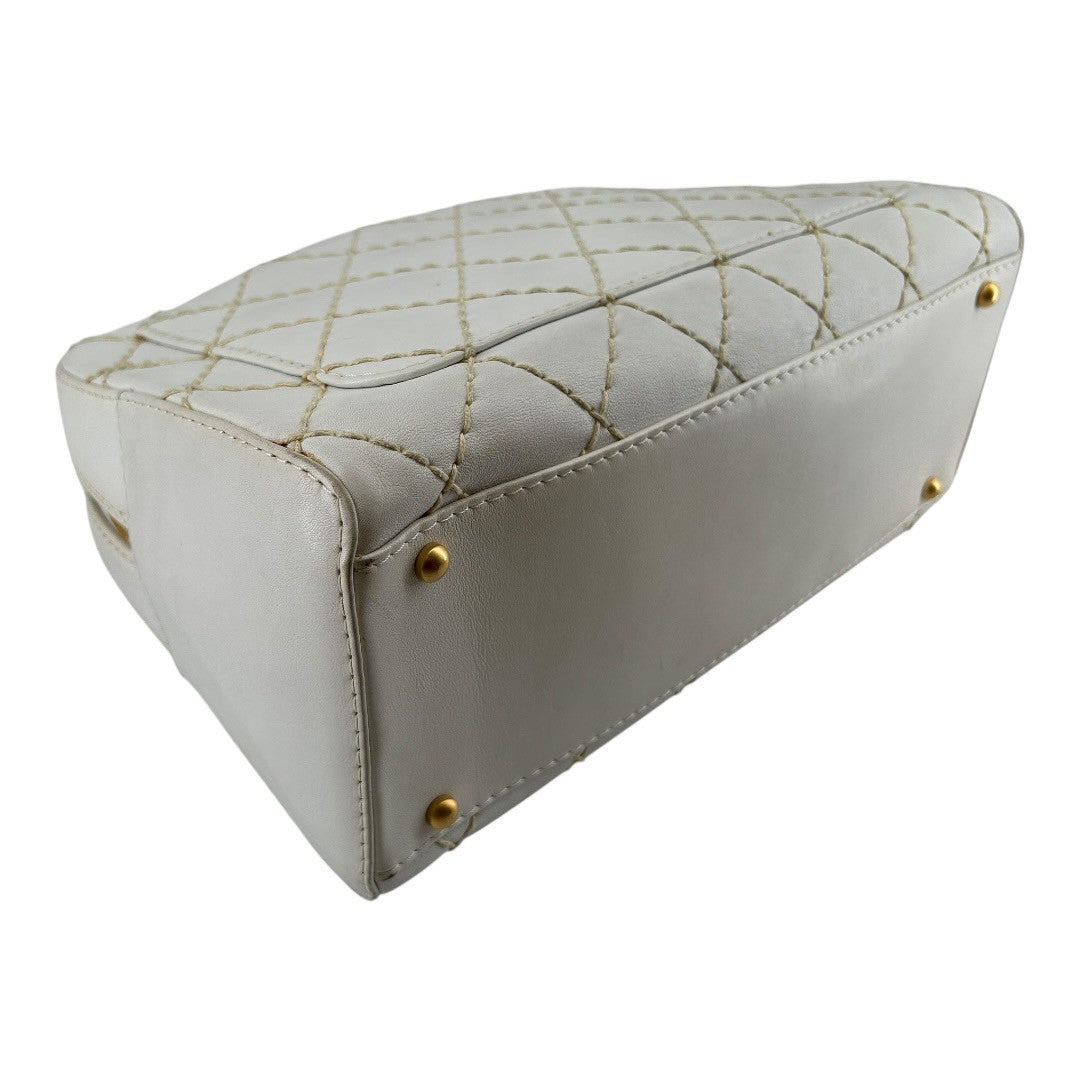 CHANEL Handbag Wild Stitch Tote White