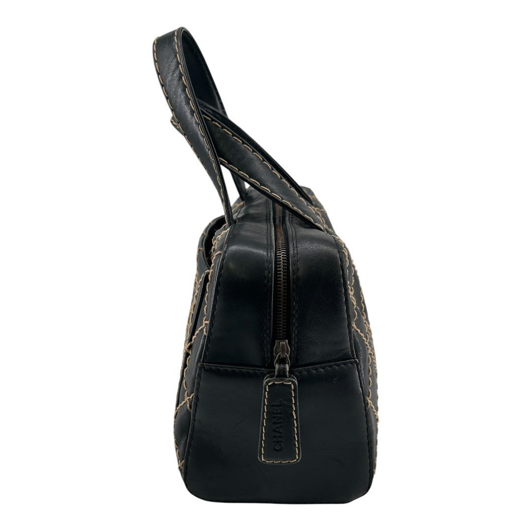 CHANEL Women's handbag, wild stitch, black