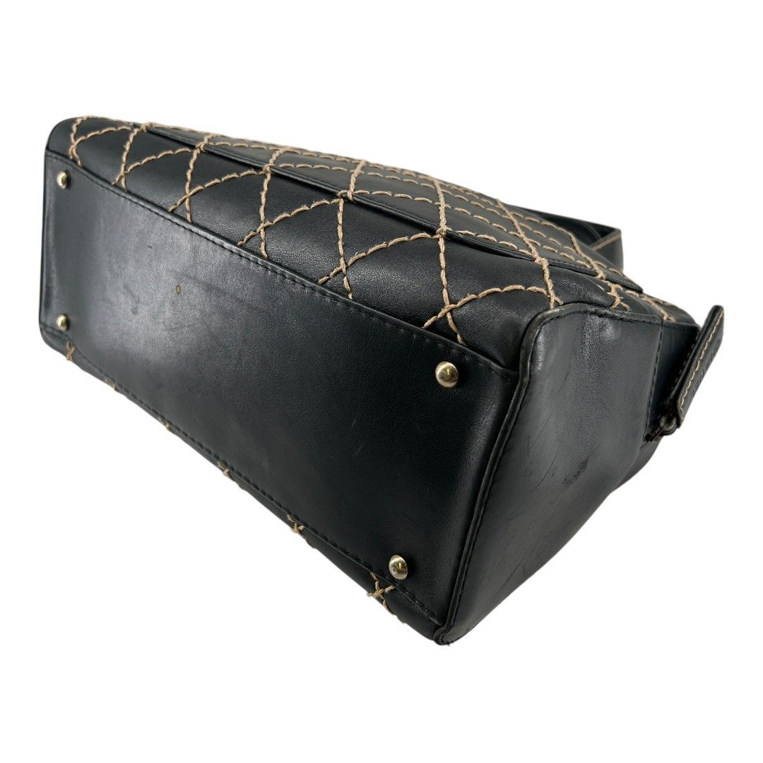 CHANEL Women's handbag, wild stitch, black