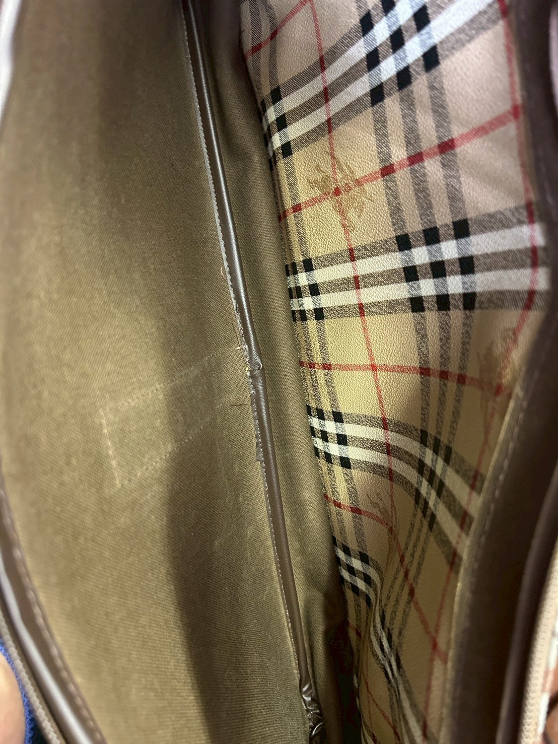 Burberry Boston bag with Nova check and horse logo