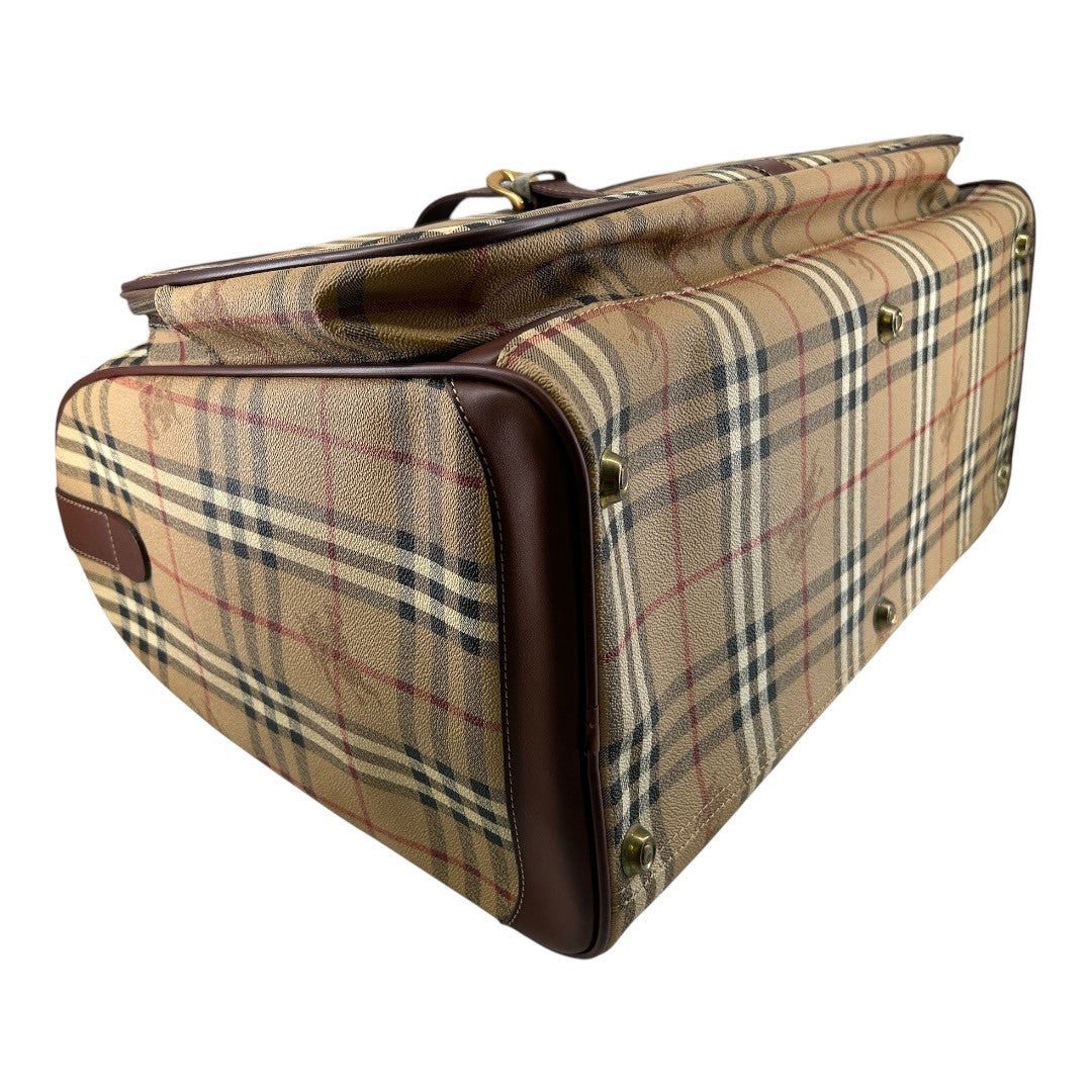 Burberry Boston bag with Nova check and horse logo