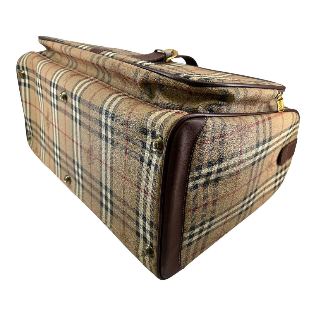 Burberry Boston bag with Nova check and horse logo