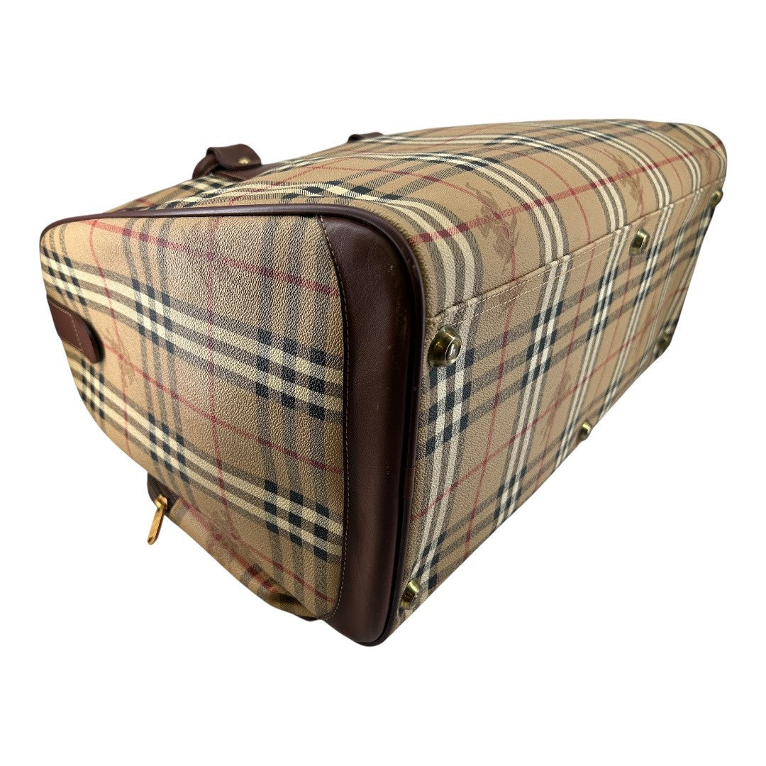 Burberry Boston bag with Nova check and horse logo