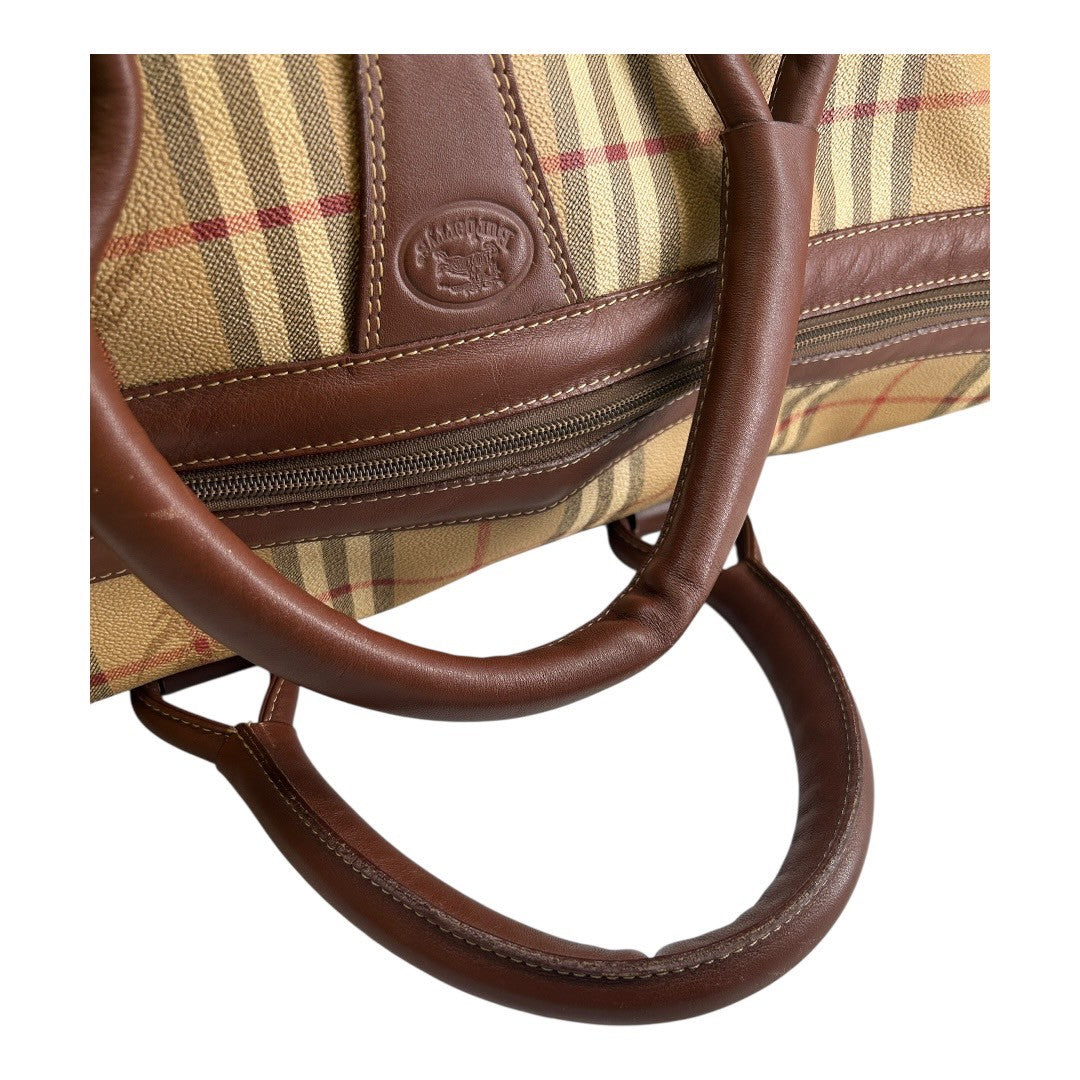 Burberry Boston bag with Nova check and horse logo