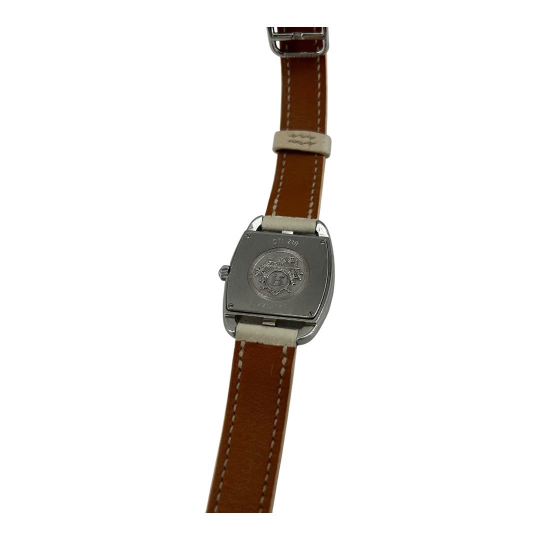 HERMES Cape Cod Tonneau watch with box