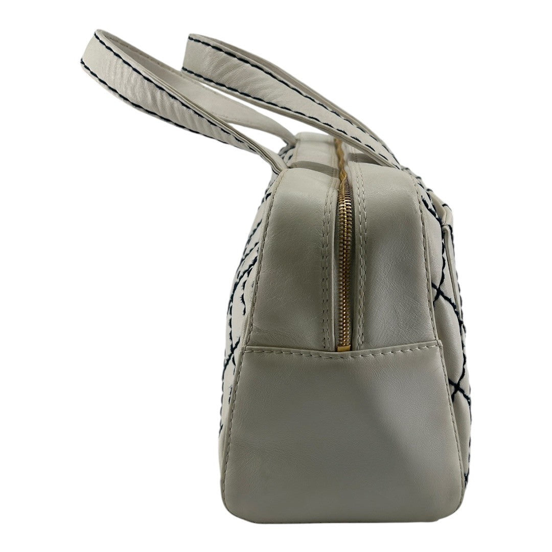 CHANEL Handbag Wild Stitch White
