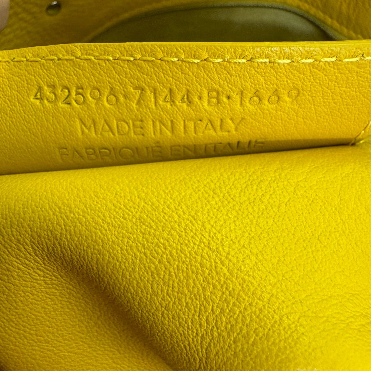 BALENCIAGA Handbag Paper Yellow Leather