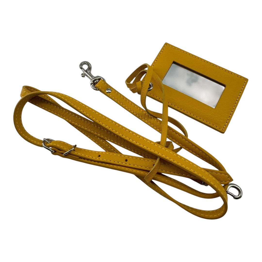 BALENCIAGA Handbag Paper Yellow Leather