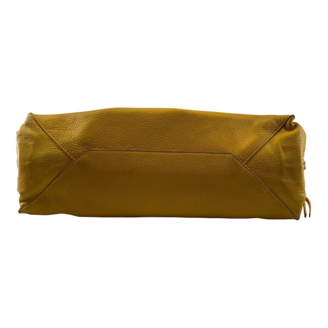 BALENCIAGA Handbag Paper Yellow Leather