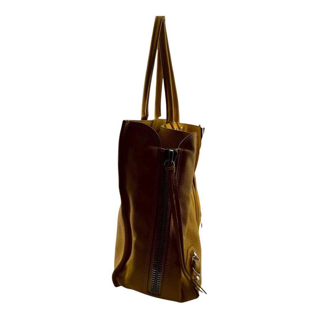 BALENCIAGA Handbag Paper Yellow Leather