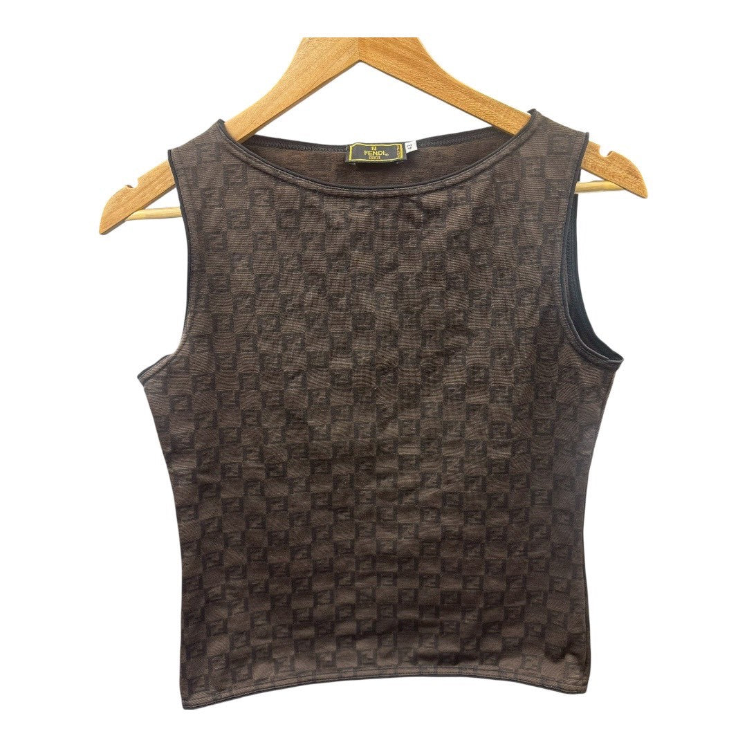 Fendi Apparel, Sleeveless, Zucca, Summer