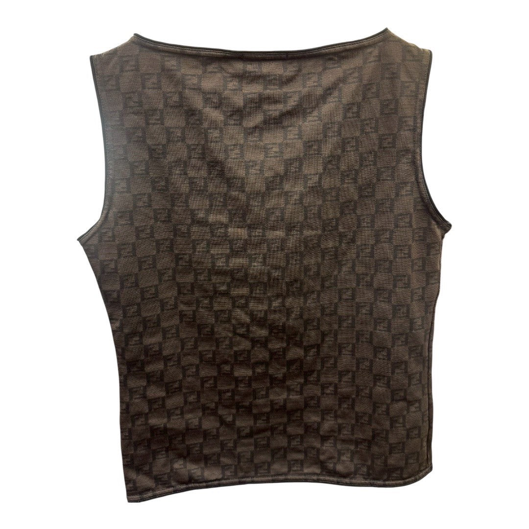 Fendi Apparel, Sleeveless, Zucca, Summer