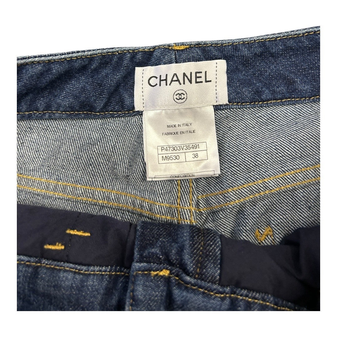 CHANEL Apparel Jeans Blue Fashion